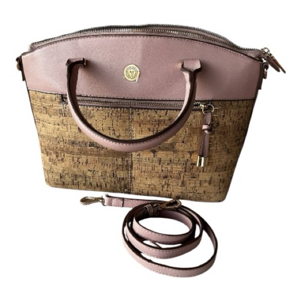 Anne Klein Purse Tan and Pink Satchel